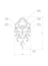 Wooden Decor Set C-050 - composition scheme