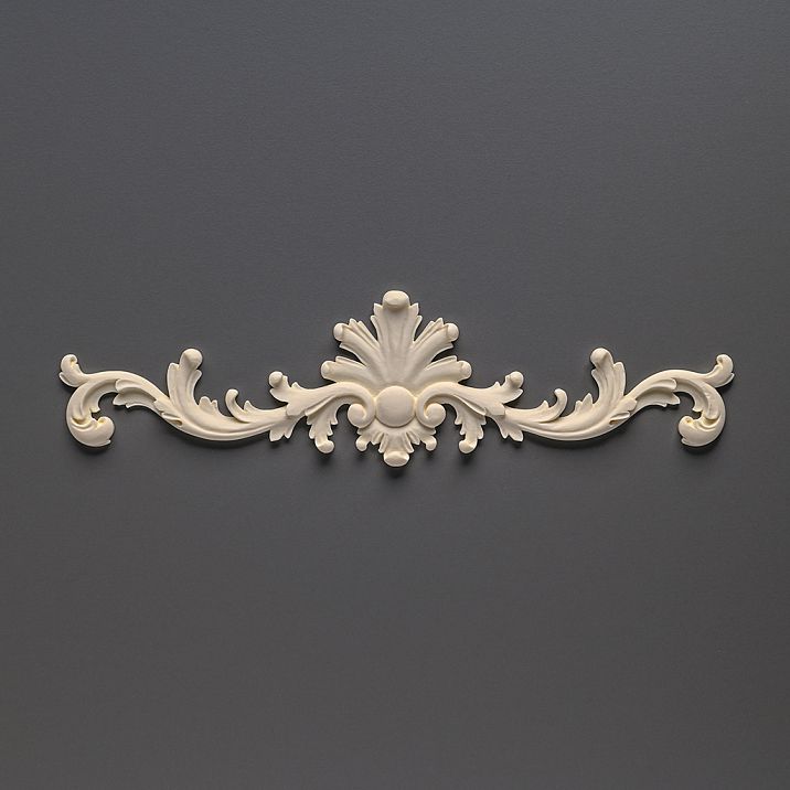NPU-125 polyurethane carved overlay 250mm - decorative element for furniture