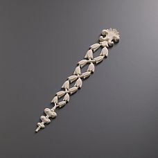 Carved polyurethane overlay NPU-116, a decorative element for classic interiors. Stavros polyurethane molding for painting, universal application.