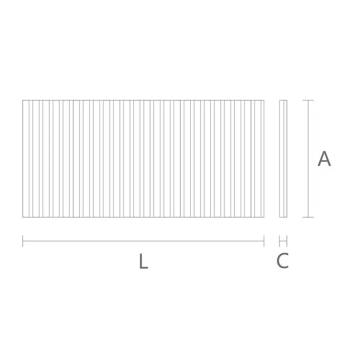 Decorative KPU-129 molding drawing.