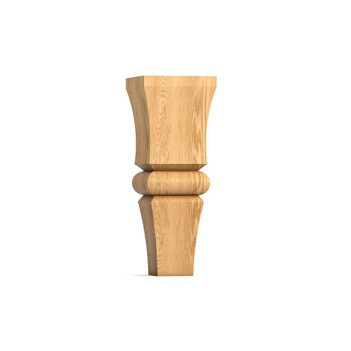 Curved wooden leg for a chair for a sofa