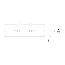 Carved pattern furniture molding K-034 drawing
