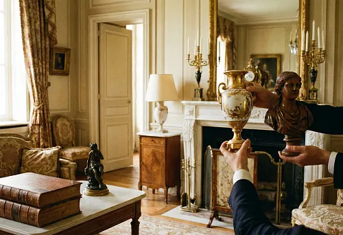 Классическая гостиная с камином и зеркалом — выбор декоративных элементов по принципу гармонии и меры