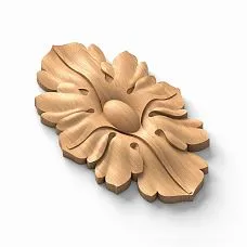 Decorating Mouldings with Carved Rosette R-038