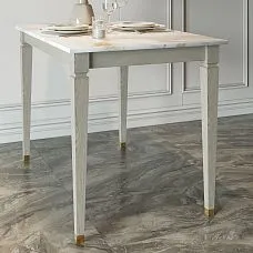 Wooden legs for table with metal decor MN-205 in interior