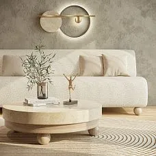 Ball Furniture Support from High-Quality Wood MN-220 in Interior for Table, for Sofa Photo
