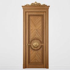 Carved mascaron M-002 for decorating doors photo