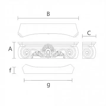 Decorative Capital KL-033 for Interior