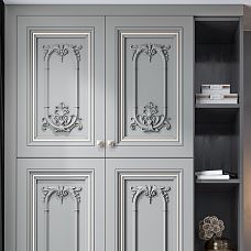 Carved polyurethane applique NPU-408