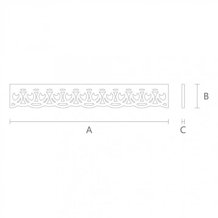 Резной наличник NL-7 чертеж