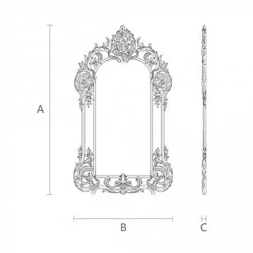 Резная рама RM-048 для зеркала