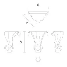 Drawing of decorated legs