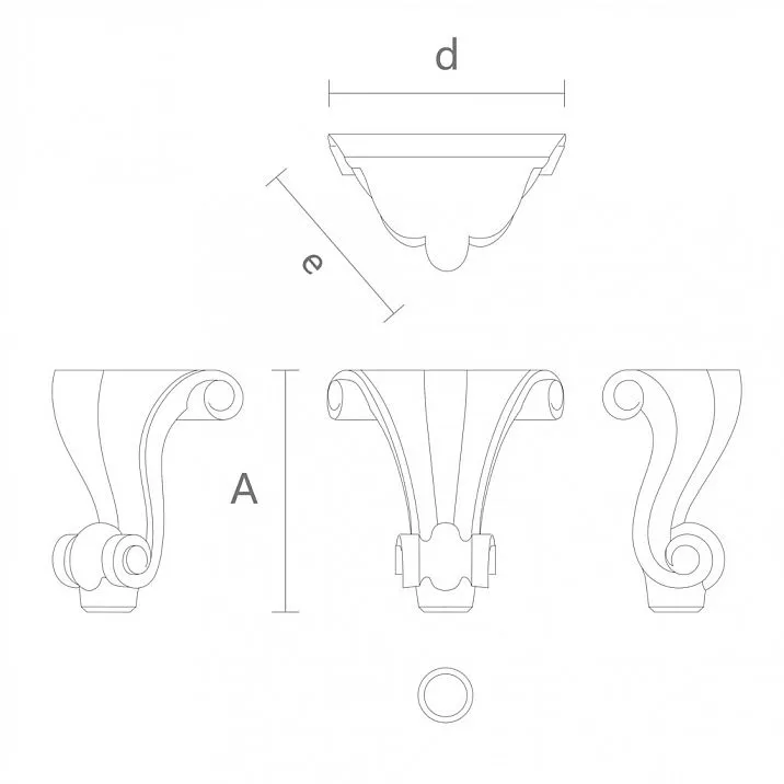 Drawing of decorated legs