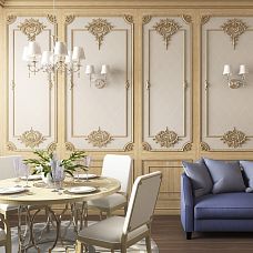 Carved Insert N-416 in the living room interior