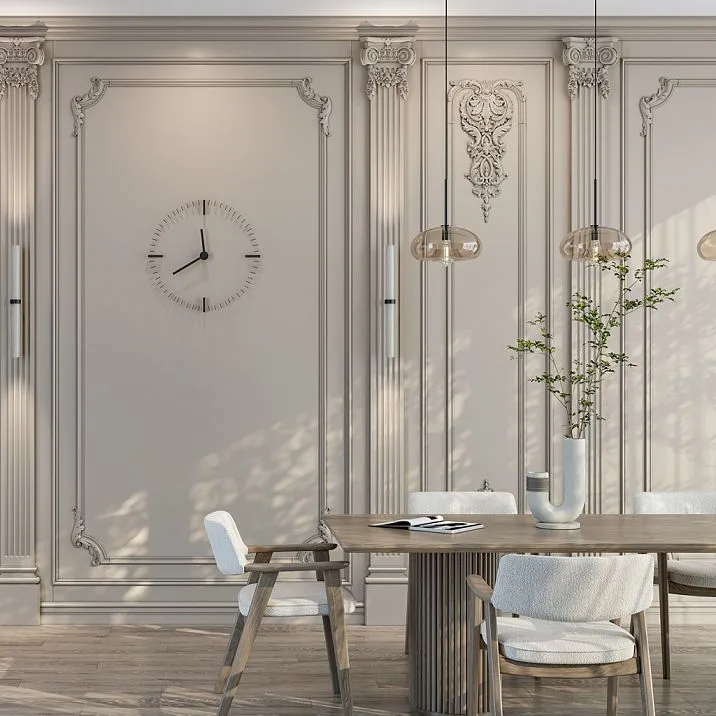 Decor set C-002-1-1, wooden decor in interior as shown in photo