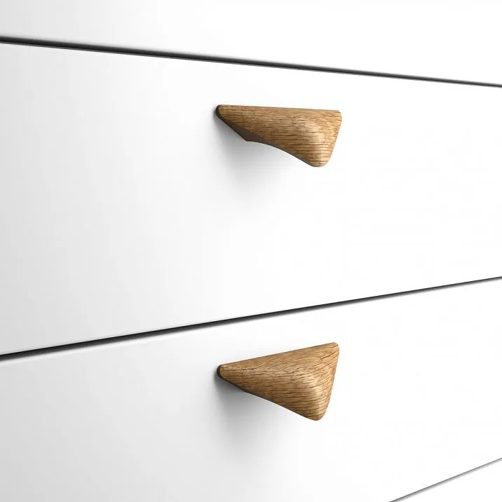 Prestige HL-001 Handle from Oak or Beech with Relief Texture - Set