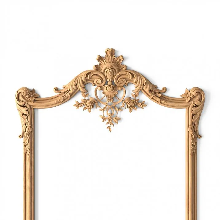 Detail of Carving of Frame RM-047 from Wood