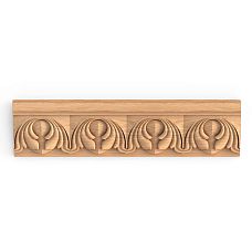Carved moldings from oak for elegant interior &mdash; drawing