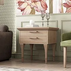 Figurative legs for cabinet under wood