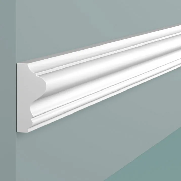 Molding LD40 Polystyrene HI WOOD 41mm x 19.5mm x 2.0m profile close-up