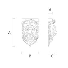 Carved bracket KR-069 schematic