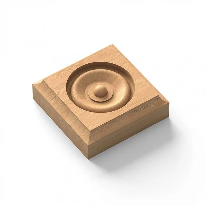 Geometric Carved Rosette R-012 for Interior