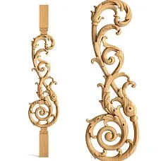 Wooden baluster L-058 from Stavros