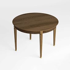 Front view of table York 002-011, made of natural beech or oak