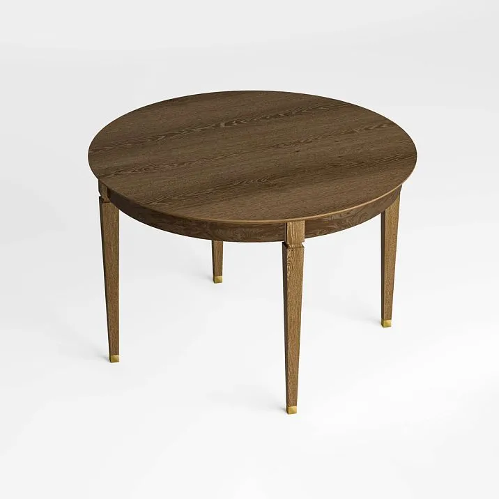 Front view of table York 002-011, made of natural beech or oak