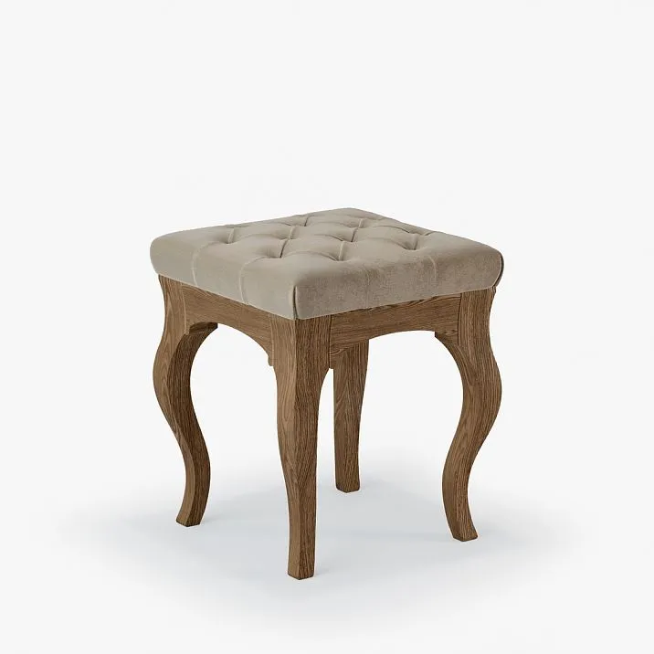 Marseilles 005-001 Ottoman made of solid wood