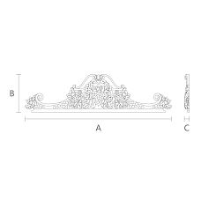 Carved Inlay N-260 from the interior decor store Stavros, drawing