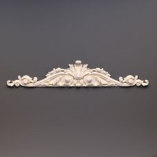 Carved overlay NPU-217 600x109x23 mm polyurethane Stavros above doors. 'Crown' for openings, fireplaces, facades