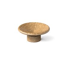 Photos of round wooden handles from solid wood