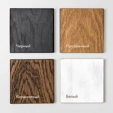 Semi-circular wooden furniture handle in modern design on a cabinet