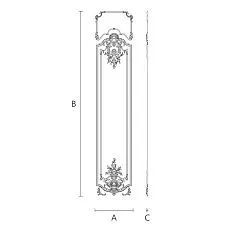CPU.VRS-056 polyurethane decorative set drawing