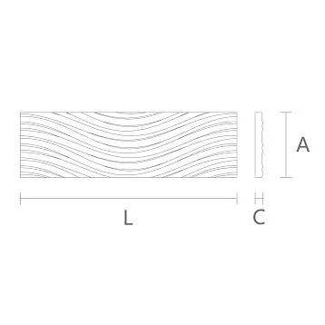 Carved molding K-101 from oak for an elegant interior