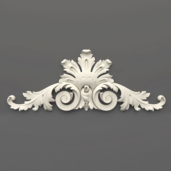 Relief Decor NPU-251 &mdash; carved polyurethane overlay with detailed 3D patterns.