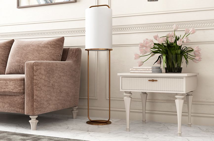 Тумба KMD-013 с погонажами K-097 и KPU-118 и ножками MN-101 и MN-134.