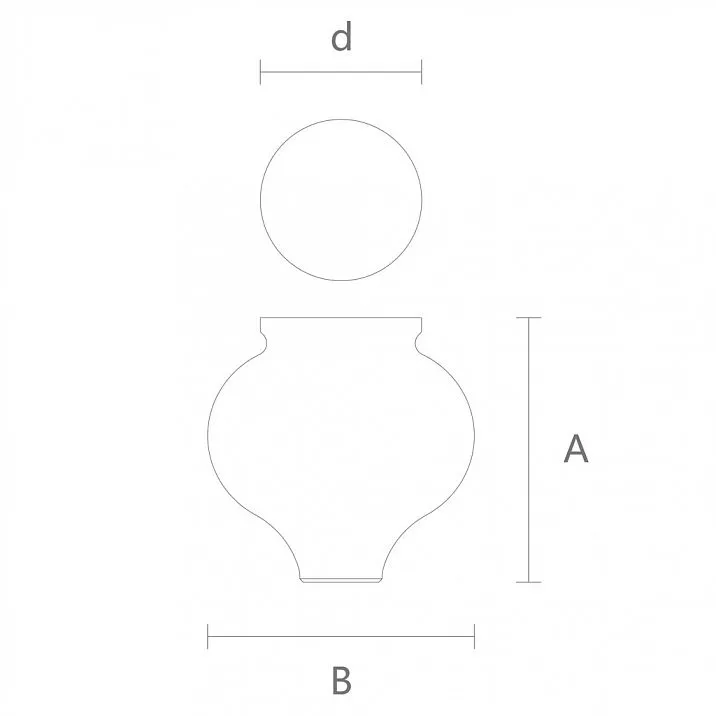 Leg drawing for sofa, carved furniture leg from solid oak or beech MN-098