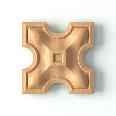 Carved Rosette R-065 on Door Panel