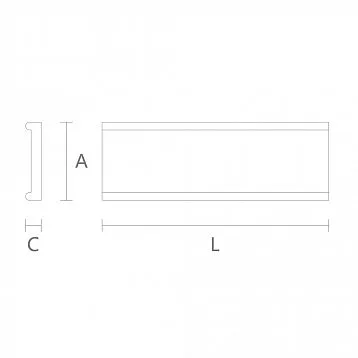Wooden molding MLD-029 large section 70&times;14 and 70&times;16 mm monumental quarter-round profile from oak, beech, MDF