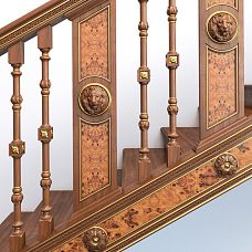 Carved Socket R-001 for interior and furniture decoration photo