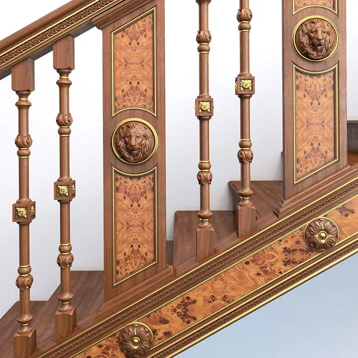 Carved Socket R-001 for interior and furniture decoration photo