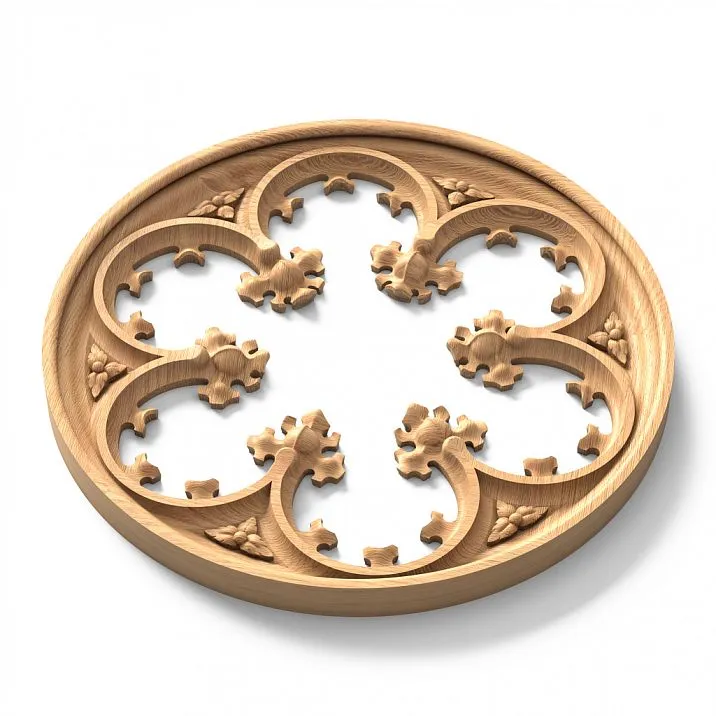 Carved Rosette R-076 in Interior Composition