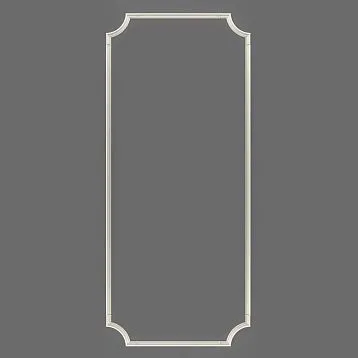 Комплект лепного декора CPU-1-3 из полиуретана STAVROS для стен коллекции Неоклассик с угловой накладкой и молдингом