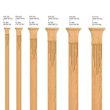 Carved capital KL-063 from solid wood for classic interior