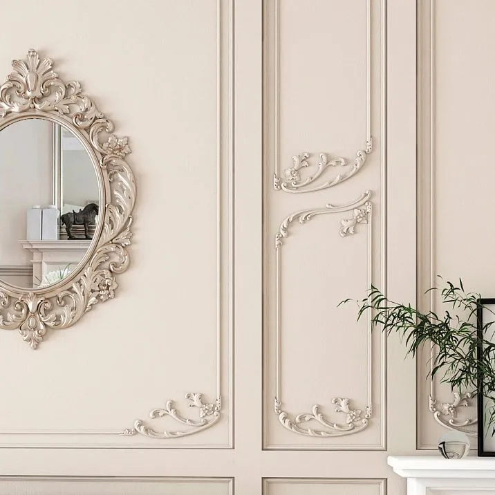 Wooden applique furniture and wall decoration N-425R