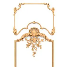 Carved decor elements C.VRS-061 for furniture and wall decoration.