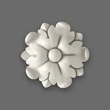 Luxurious polyurethane rose RPU-070 for interior decoration and stucco on walls