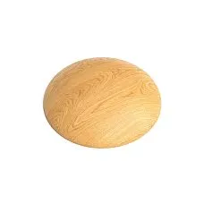 Wooden decorative socket R-084, 45&times;45&times;13 mm, made of solid oak or beech for furniture decoration